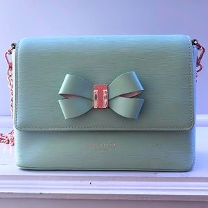 Ted Baker London Crossbody- Light Green with Rose Gold Removable Chain